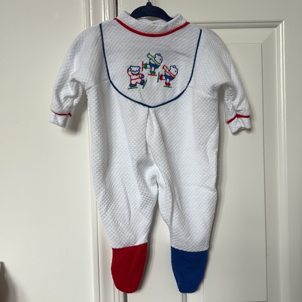VTG LeRoi footie outfit 0-3M newborn 3M bears